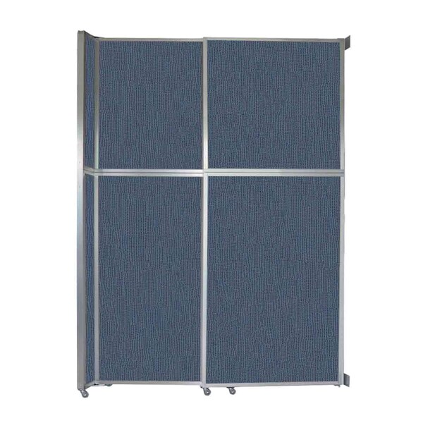 Operable Wall Sliding Room Divider 6'10" x 10'-3/4" Ocean Fabric